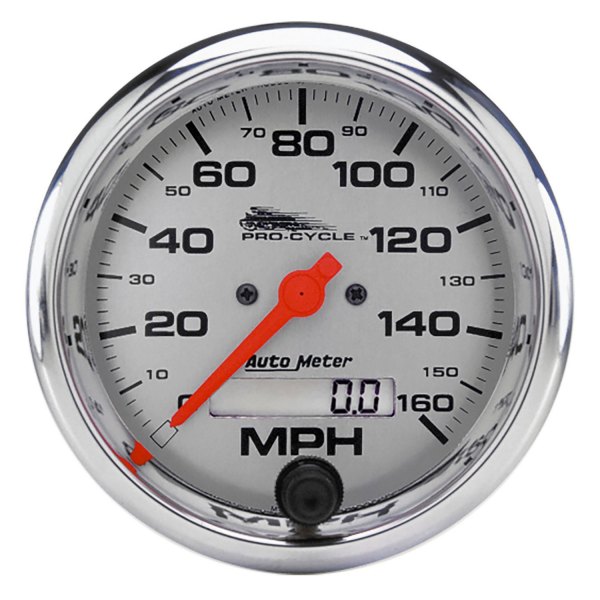Auto Meter® - Pro-Cycle Series 3-3/4" 160 MPH Electronic Speedometer Gauge