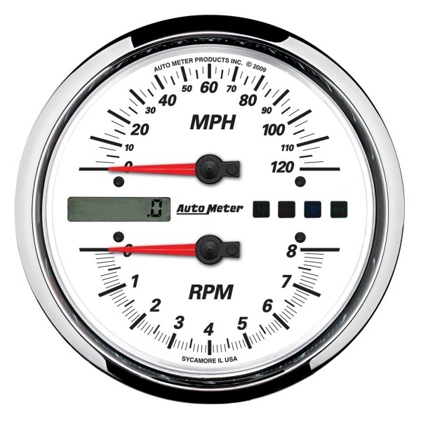 Auto Meter® - Pro-Cycle Series 4-1/2" 8000 RPM/120 MPH Tachometer/Speedometer Gauge