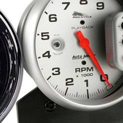 8K Rpm//120 Mph Auto Meter AutoMeter 19466 Gauge Tach//Speedo Pro-Cycle Black 4 1//2