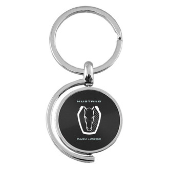 Autogold® - Mustang Dark Horse Logo Spinner Key Chain