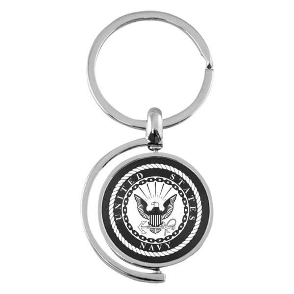 Autogold® - U.S. Navy Logo Spinner Key Chain