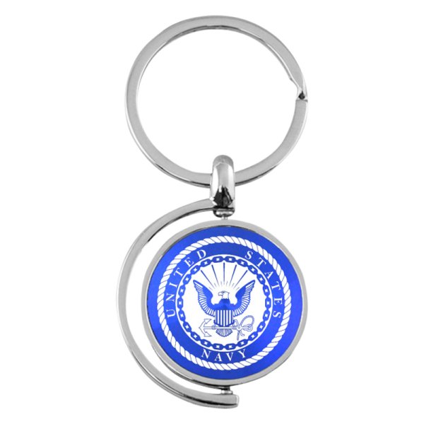 Autogold® - U.S. Navy Logo Spinner Key Chain