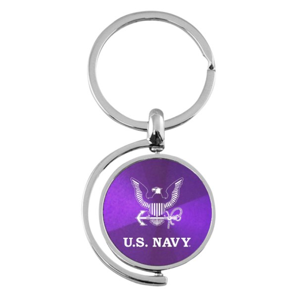Autogold® - U.S. Navy Eagle Logo Spinner Key Chain