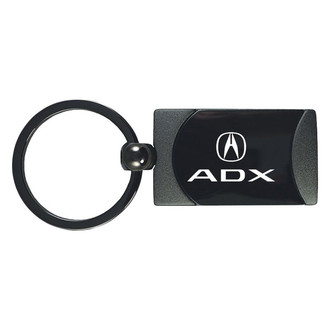 Autogold® - ADX Logo Gun Metal Two-Tone Rectangular Key Chain