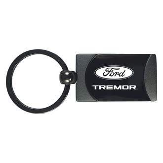 Autogold® - Tremor Logo Gun Metal Two-Tone Rectangular Key Chain