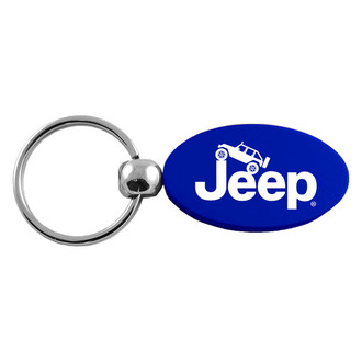 Autogold® - Jeep Climbing Logo Oval Key Chain