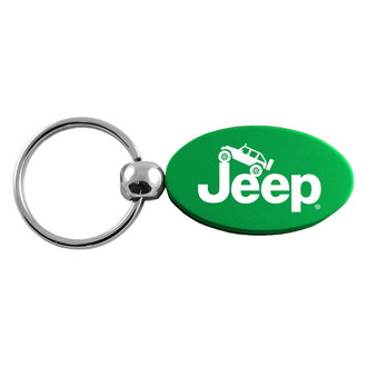 Autogold® - Jeep Climbing Logo Oval Key Chain