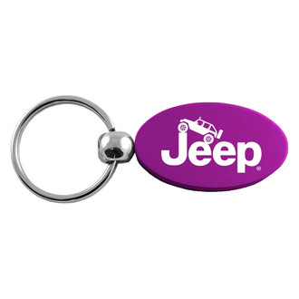 Autogold® - Jeep Climbing Logo Oval Key Chain
