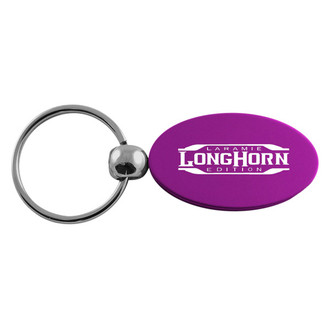 Autogold® - Longhorn Laramie Logo Oval Key Chain