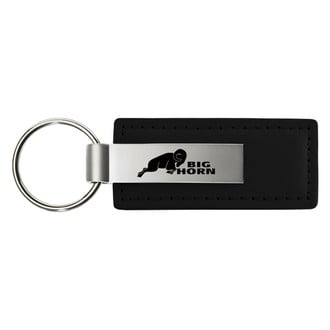 Autogold® - Big Horn Logo Leather Key Chain