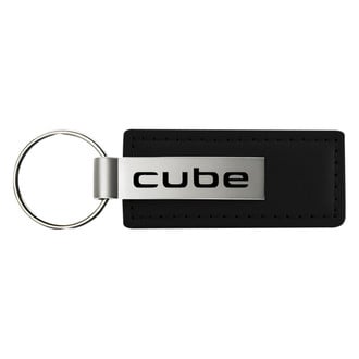 Autogold® - Cube Logo Leather Key Chain