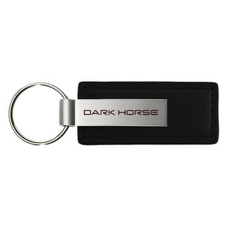 Autogold® - Dark Horse Logo Leather Key Chain