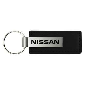 Autogold® - Nissan Logo Leather Key Chain