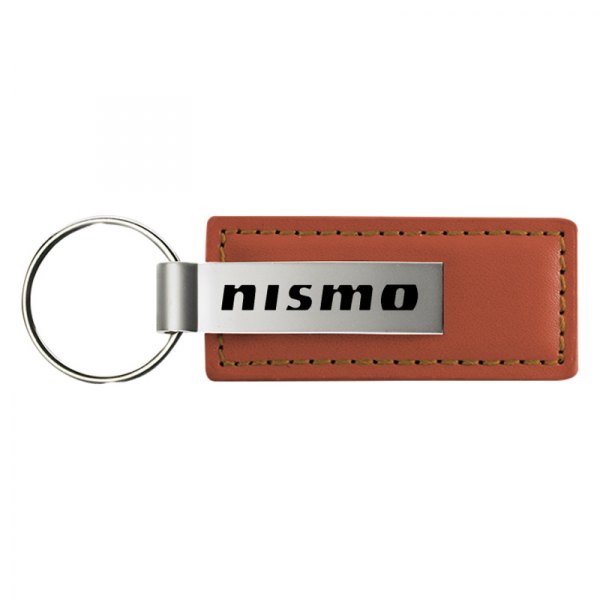 Autogold® - Nismo Logo Brown Leather Key Chain