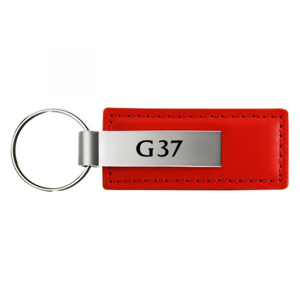 Autogold® - G37 Logo Red Leather Key Chain
