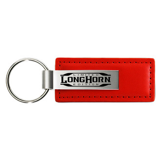 Autogold® - Longhorn Limited Edition Logo Red Leather Key Chain