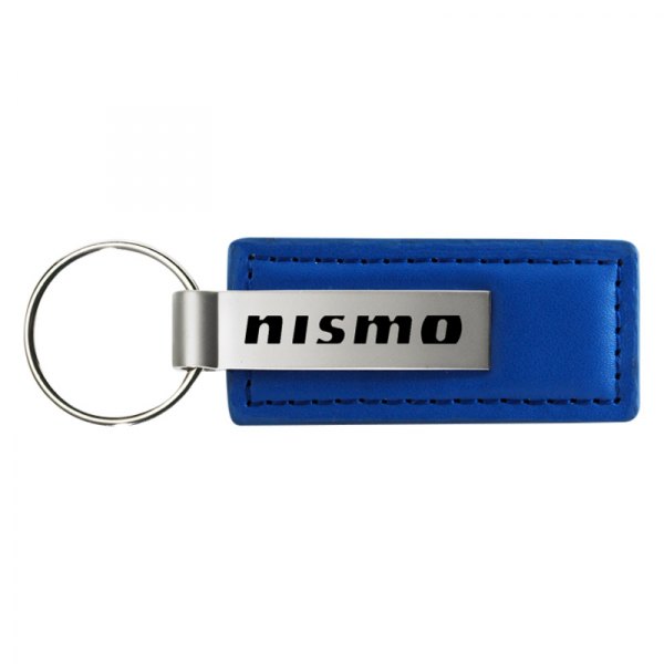 Autogold® - Nismo Logo Blue Leather Key Chain
