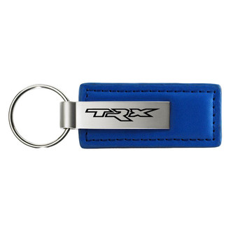 Autogold® - TRX Logo Blue Leather Key Chain