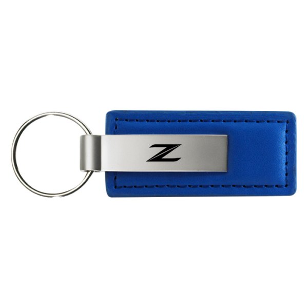 Autogold® - Z (New) Logo Blue Leather Key Chain
