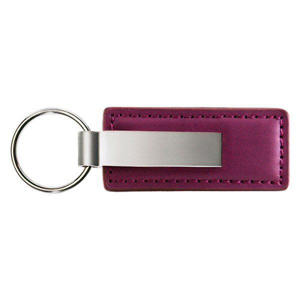 Autogold® - Blank Logo Purple Leather Key Chain