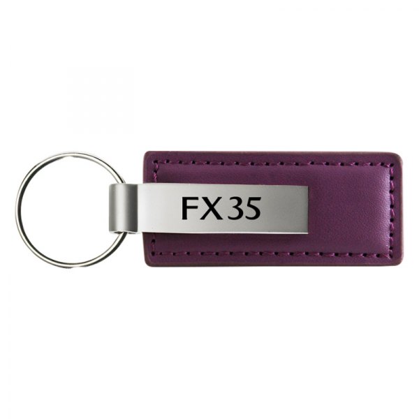 Autogold® - FX35 Logo Purple Leather Key Chain