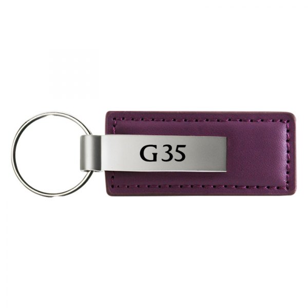 Autogold® - G35 Logo Purple Leather Key Chain