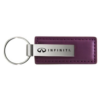 Autogold® - Infiniti Logo Purple Leather Key Chain