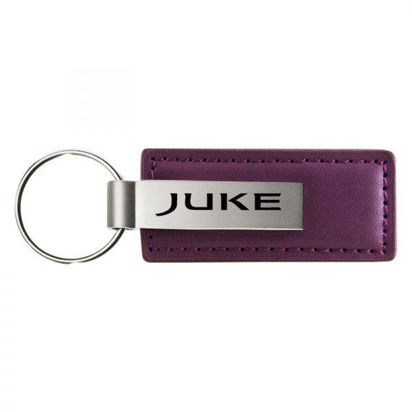 Autogold® - Juke Logo Purple Leather Key Chain