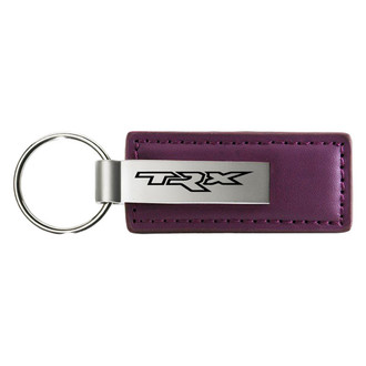 Autogold® - TRX Logo Purple Leather Key Chain