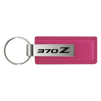 Autogold® - 370Z Logo Pink Leather Key Chain