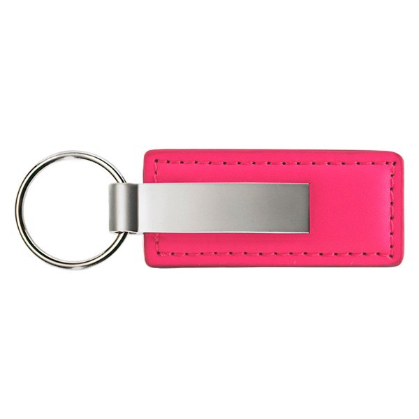 Autogold® - Blank Logo Pink Leather Key Chain