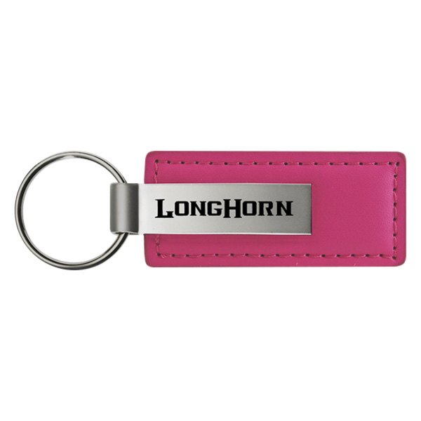 Autogold® - Longhorn Logo Pink Leather Key Chain