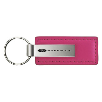 Autogold® - Maverick 2022 Logo Pink Leather Key Chain