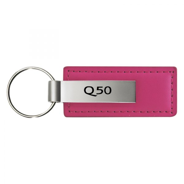 Autogold® - Q50 Logo Pink Leather Key Chain