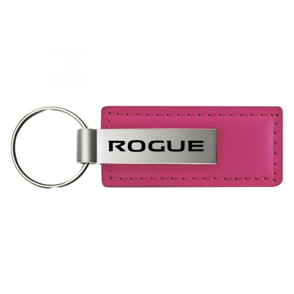 Autogold® - Rogue Logo Pink Leather Key Chain