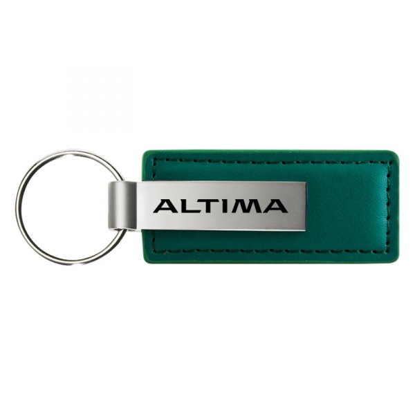 Autogold® - Altima Logo Green Leather Key Chain