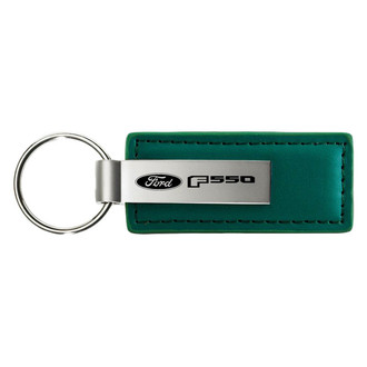 Autogold® - F-550 Logo Green Leather Key Chain