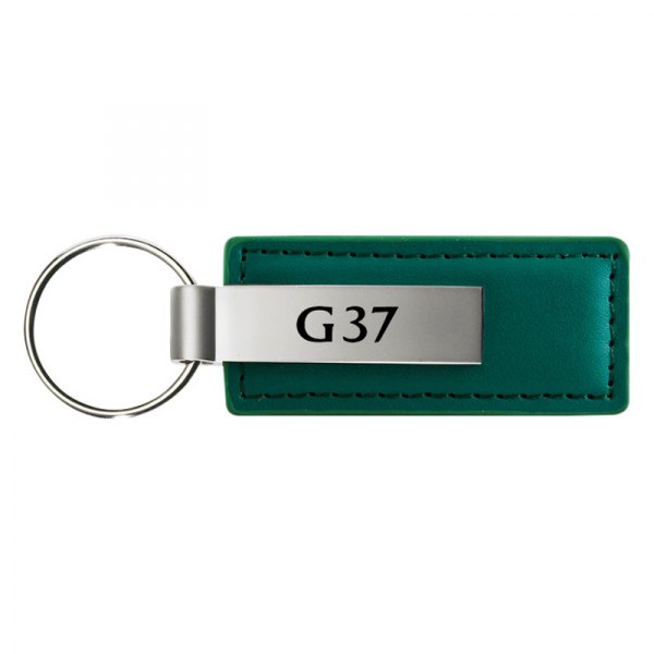 Autogold® - G37 Logo Green Leather Key Chain