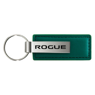 Autogold® - Rogue Logo Green Leather Key Chain