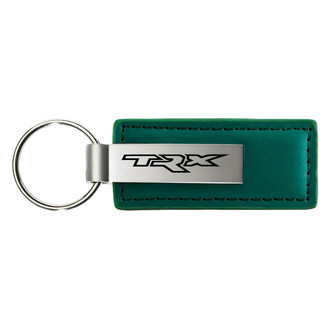 Autogold® - TRX Logo Green Leather Key Chain