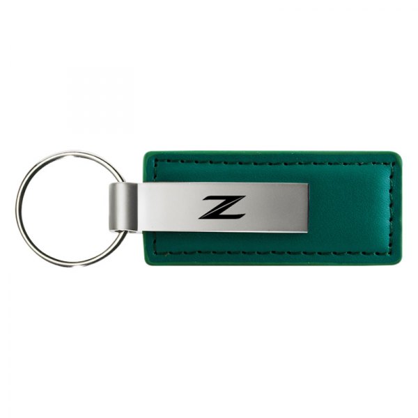 Autogold® - Z (New) Logo Green Leather Key Chain
