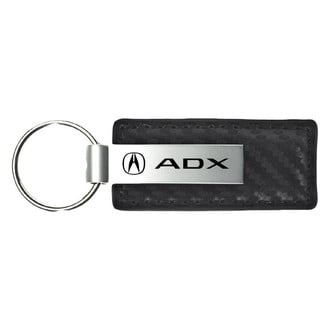 Autogold® - ADX Logo Black Carbon Fiber Leather Key Chain