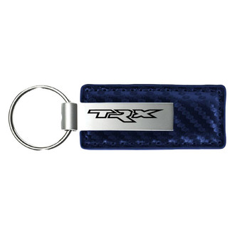 Autogold® - TRX Logo Navy Carbon Fiber Leather Key Chain