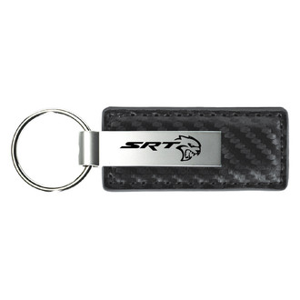 Autogold® - SRT Hellcat Logo Leather Key Chain
