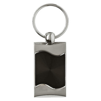 Autogold® - Blank Rectangular Wave Key Chain