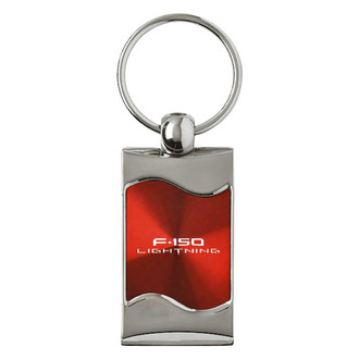 Autogold® - F-150 Lightning Rectangular Wave Key Chain