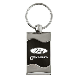 Autogold® - F-450 Logo Rectangular Wave Key Chain
