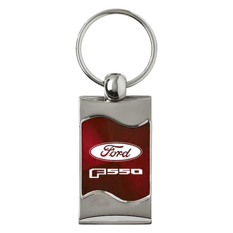 Autogold® - F-550 Logo Rectangular Wave Key Chain