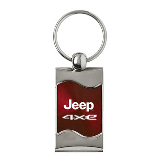 Autogold® - Jeep 4xe Rectangular Wave Key Chain