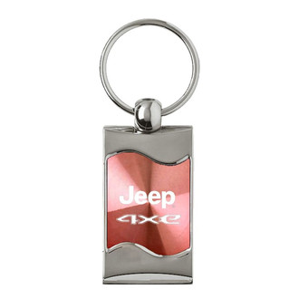 Autogold® - Jeep 4xe Rectangular Wave Key Chain